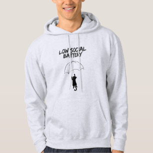 Veste À Capuche Batterie Sociale Faible – T-shirt à capuche pour c