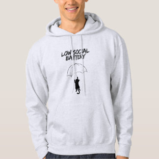 Veste À Capuche Batterie Sociale Faible – T-shirt à capuche pour c