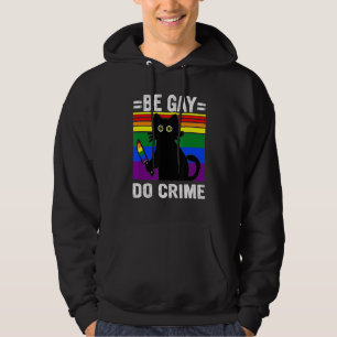 Veste À Capuche Be Gay Do Crime Black Cat