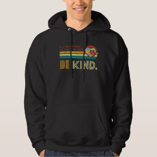 Veste À Capuche Be Kind Sensibilisation sur l'autisme Inspirationa