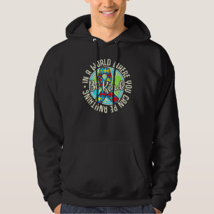 Veste À Capuche Be Kind Sensibilisation sur l'autisme Puzzle Earth
