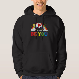 Veste À Capuche Be You Ally Rainbow Drapeau Lgbt Lesbian Lgbtq Gay