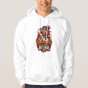 Veste À Capuche Beagle Halloween drôle de squelette effrayant jusq