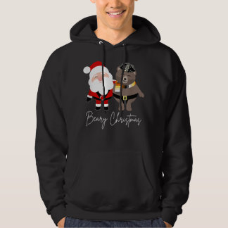 Veste À Capuche Beary Cadeau de Noël Hommes Père Noël Gay Bear Xma