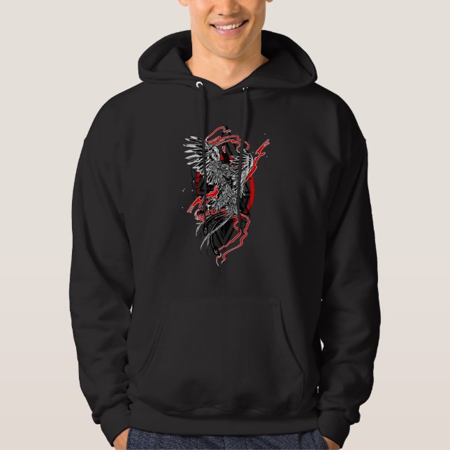 Veste À Capuche Beau Phénix Sortant Des Cendres (Devant)