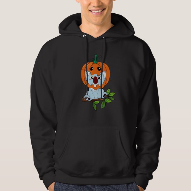 Veste À Capuche Bébé Koala Avec Casque De Citrouille Costume D'Hal (Devant)