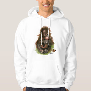 Veste À Capuche Bébé orang-outan et papillon