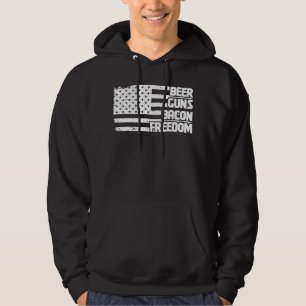 Veste À Capuche Beer Guns Bacon Freedom America