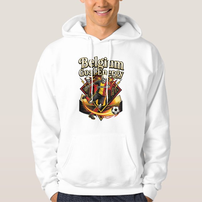 Veste À Capuche Belgique Objectif Énergie Skeleton Buteur Nations  (Devant)