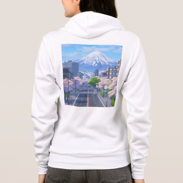 Veste À Capuche Bella+Canvas Full-Zip Hoodie (Dos)