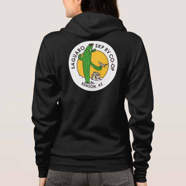 Veste à capuche Bella+Canvas pour femmes (Dos)