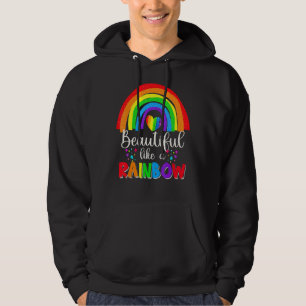 Veste À Capuche Belle Comme Un Arc En Ciel Mignonne Coeur Arc En C