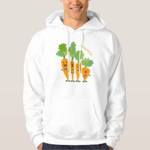 Veste À Capuche Belle illustration du quatuor de carottes à carott