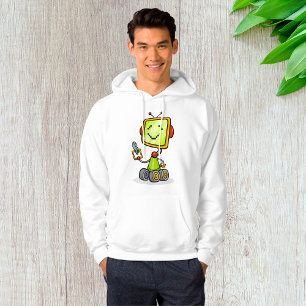 Veste À Capuche Belle Robot Rétro Cartoon Amusant IA Tech Art numé