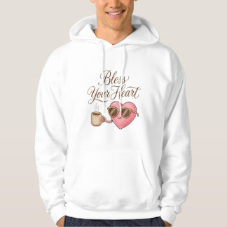 Veste À Capuche Bénissez Votre Cœur – Sweatshirt Mignon avec une T