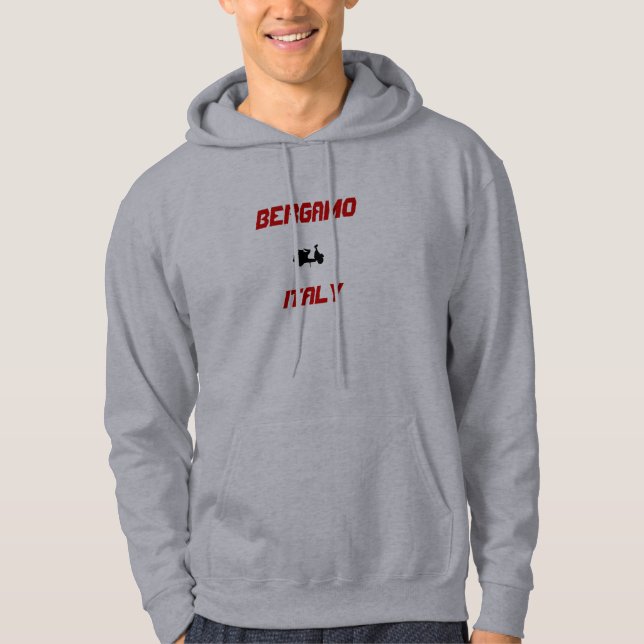 Veste À Capuche Bergame, Italie Scooter (Devant)