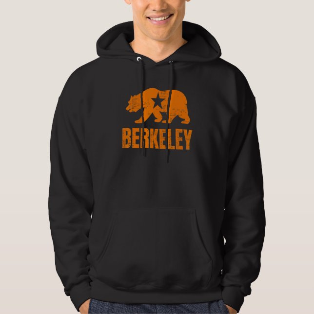 Veste À Capuche Berkeley California Republic Bear Distressed Vinta (Devant)