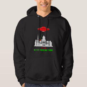 Veste À Capuche Bern Invasion Jeu Rétro Avec Ufo