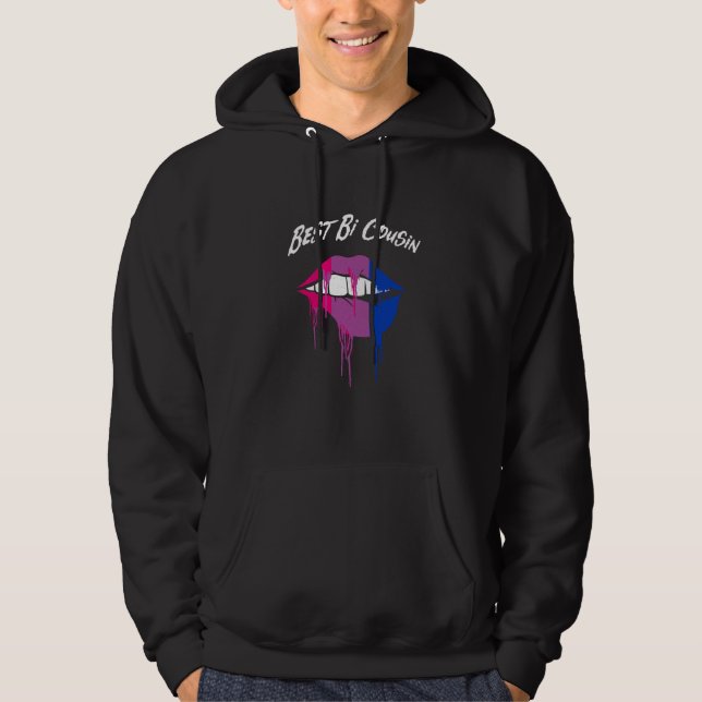Veste À Capuche Best Bi Cousin Bisexual LGBTQ Bi Pride LGBT Family (Devant)