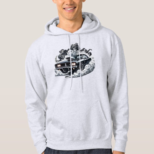Veste À Capuche Bête de burnout Muscle Classique  (Devant)
