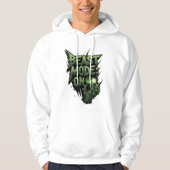 Veste À Capuche Bête Mode ON - Monster Gym Motivation Tee (Devant)