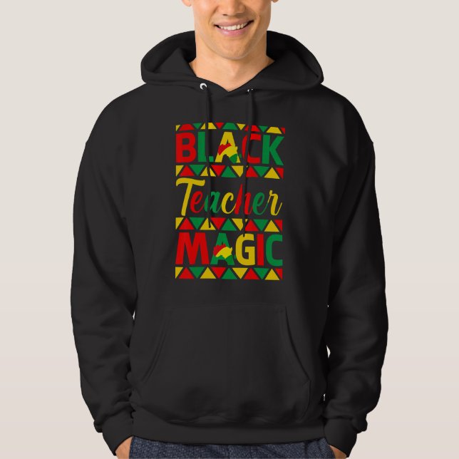 Veste À Capuche Bhm Enseignant Histoire noire du patrimoine afro-a (Devant)