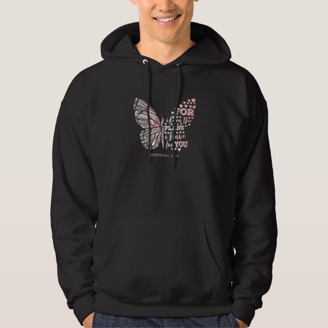 Veste À Capuche Bible Verse Écriture foi croyant chrétien croyant (Devant)