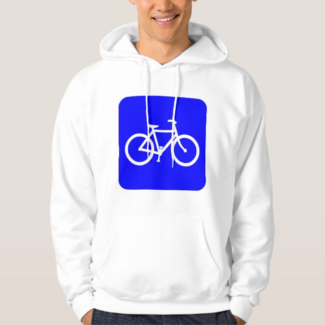 Veste À Capuche Bicyclette - Bleu (Devant)