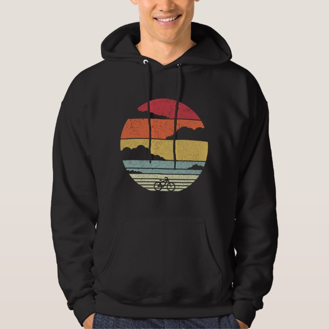 Veste À Capuche Bicyclette. Cyclisme Rétro (Devant)