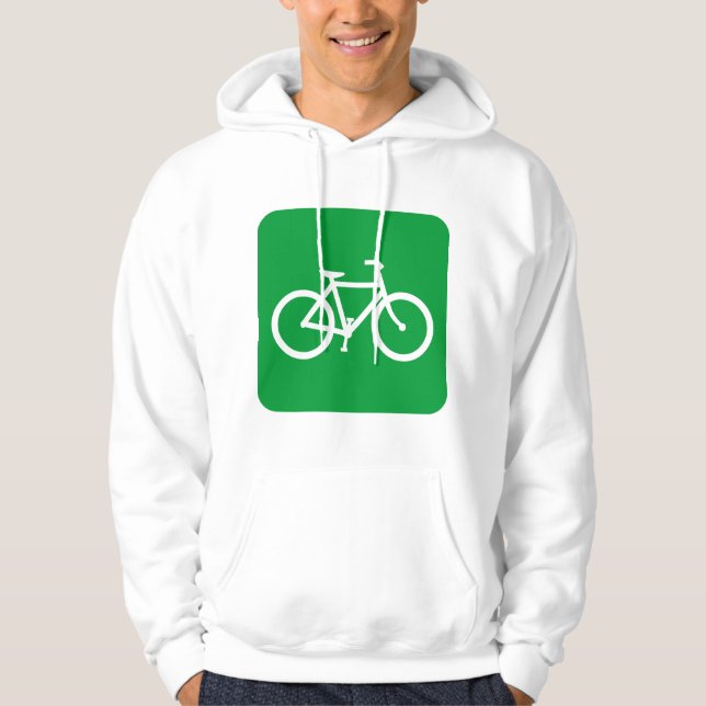 Veste À Capuche Bicyclette - Vert laiton (Devant)