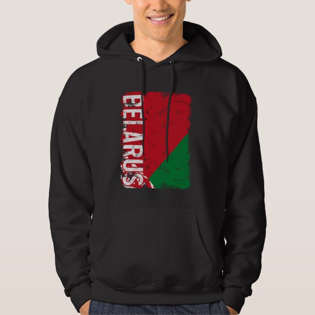 Veste À Capuche Biélorussie Fierté du drapeau biélorusse racines p (Devant)