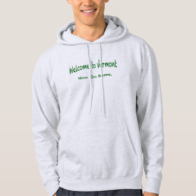 Veste À Capuche Bienvenue au Vermont (Devant)