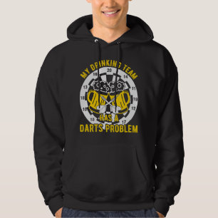 Veste À Capuche Bière Dart Mon équipe de boisson a un problème de