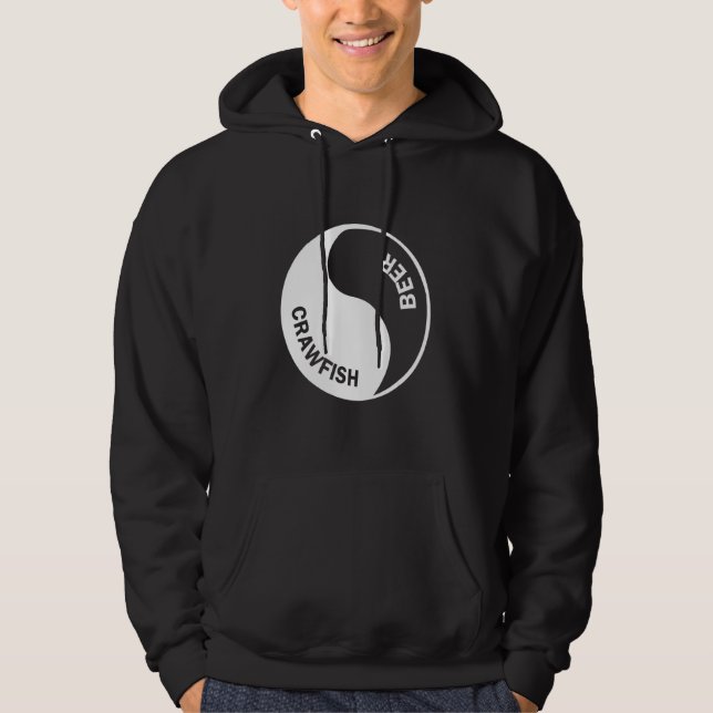 Veste À Capuche Bières Et Écrevisses Conception Graphique (Devant)