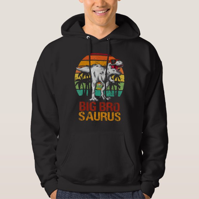 Veste À Capuche Bigbrosaurus Rex Dinosaur Big Bro Saurus Brother F (Devant)