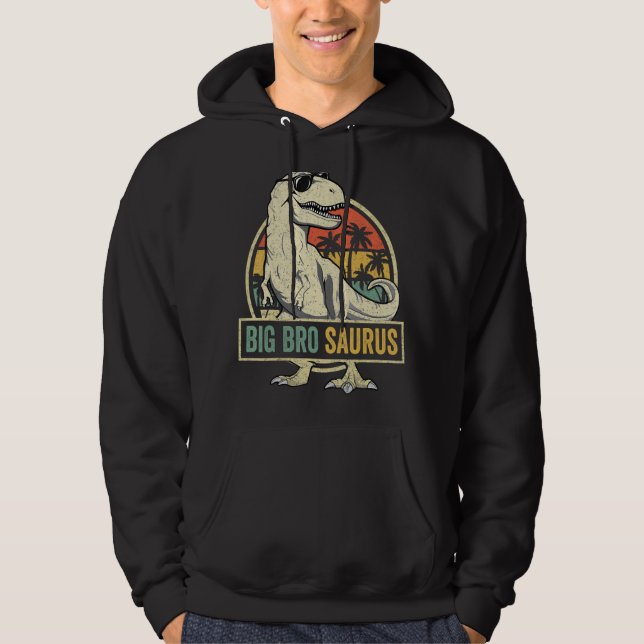 Veste À Capuche Bigbrosaurus T Rex Dinosaur Big Bro Saurus Brother (Devant)