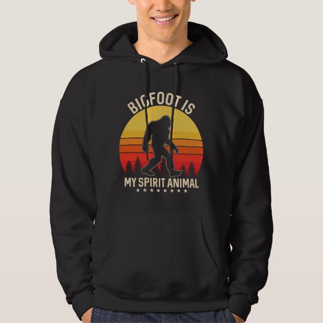 Veste À Capuche Bigfoot mon esprit animal | Bigfoot Retro (Devant)