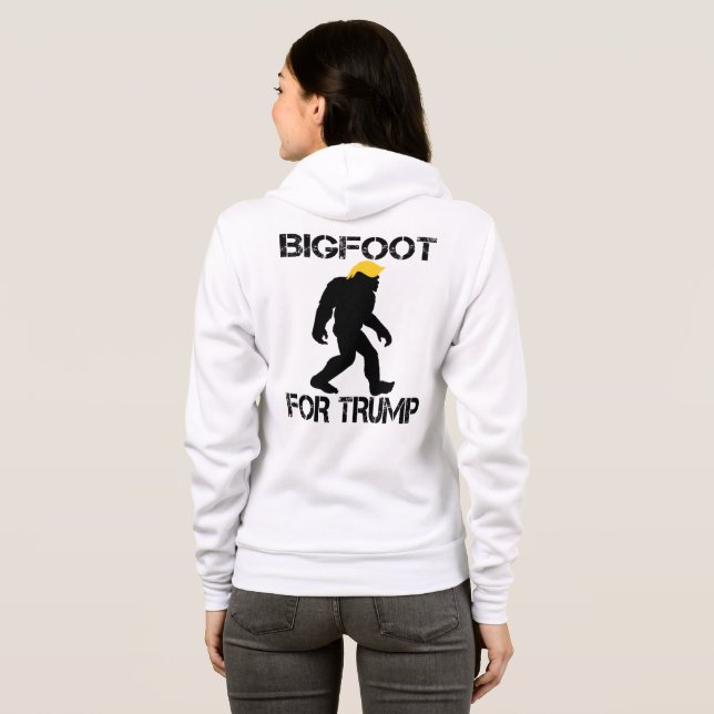 Veste À Capuche Bigfoot pour les élections de Trump 2024 (Dos entier)