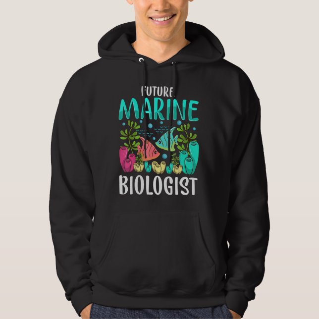 Veste À Capuche Biologie océanique Enfants Enfants Biologisme mari (Devant)