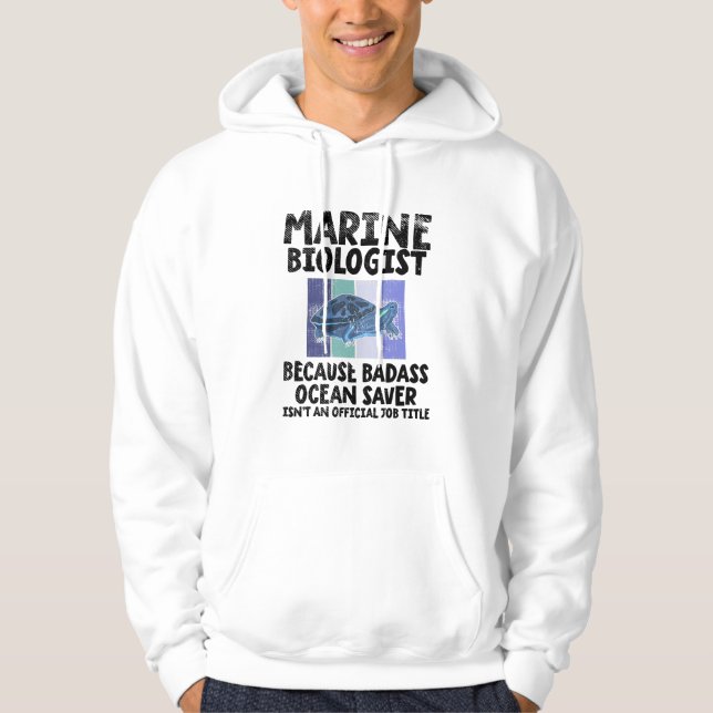 Veste À Capuche Biologiste marin Biologie marine (Devant)