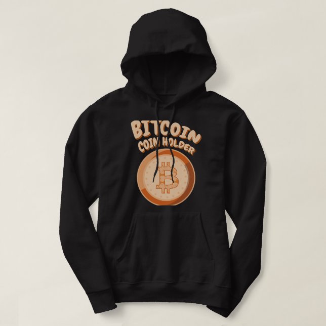 Veste À Capuche BITCOIN BTC Coinholder Crypto Crypto Blockchain Co (Design devant)