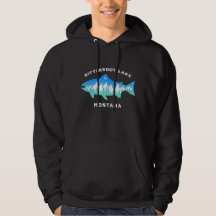 Bitterroot Lake Montana sweatshirt de couleur somb