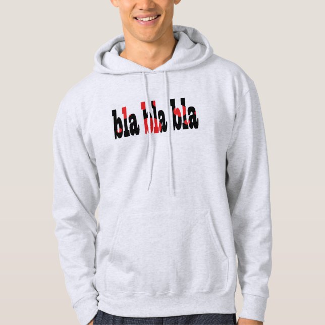 Veste À Capuche bla bla bla bla Sweatshirt à capuchon (Devant)