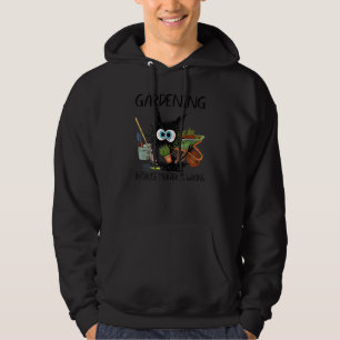 Veste À Capuche Black Cat Faites Jardinage Parce Que Le Meurtre Es