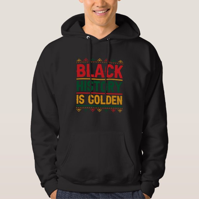 Veste À Capuche Black History is Golden Month Culture Confidence K (Devant)