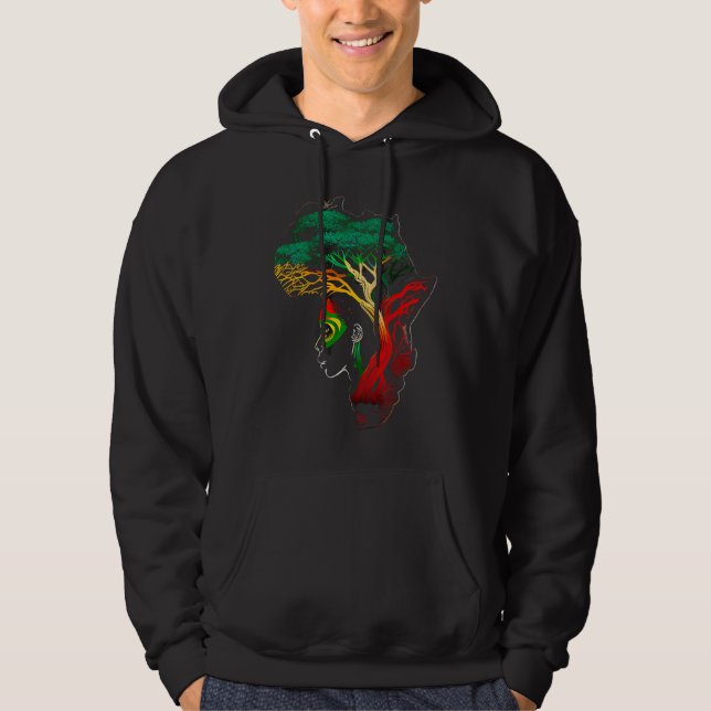 Veste À Capuche Black history month  African American Ancestors' r (Devant)