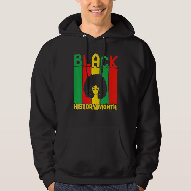 Veste À Capuche Black History Month Pride Distressed Melanin Ameri (Devant)