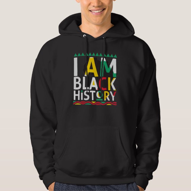 Veste À Capuche Black History Shirt I Am Black History (Devant)