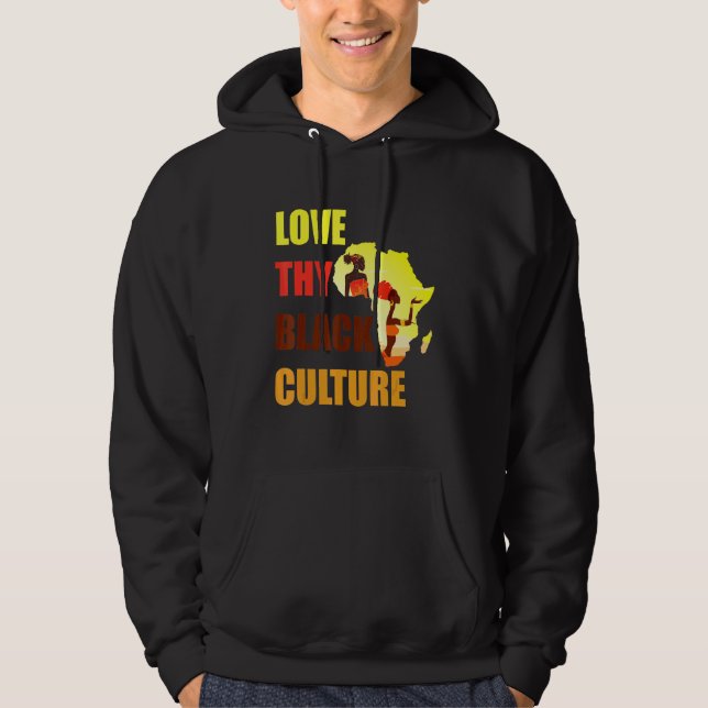 Veste À Capuche Black Pride African American Black Power Afrocentr (Devant)