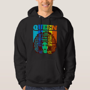 Veste À Capuche Black Queen Melanin Magie Sista Femme Queens Brown